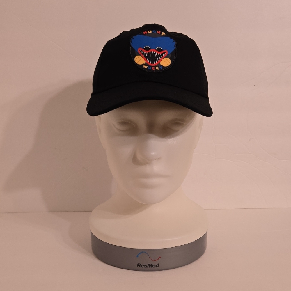 Poppy Playtime Huggy Wuggy Black Embroidered Cap - OS
